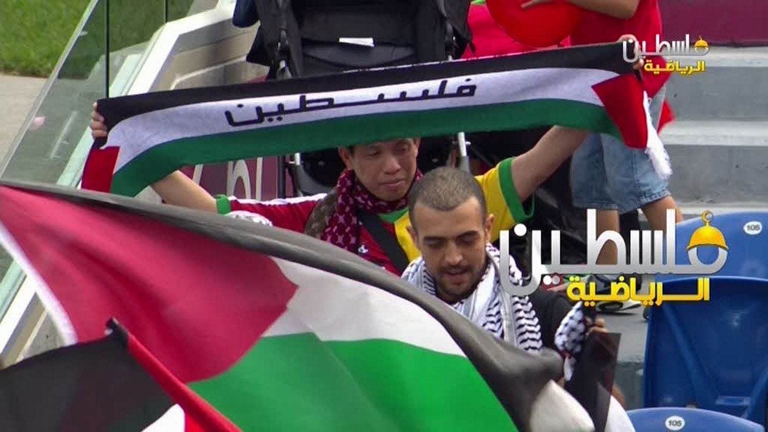 Program Palestine Sport vysílá místní sportovní události.