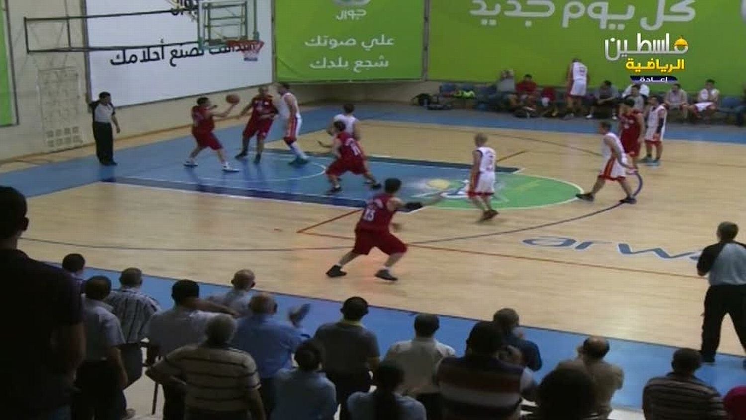 Program Palestine Sport vysílá místní sportovní události.