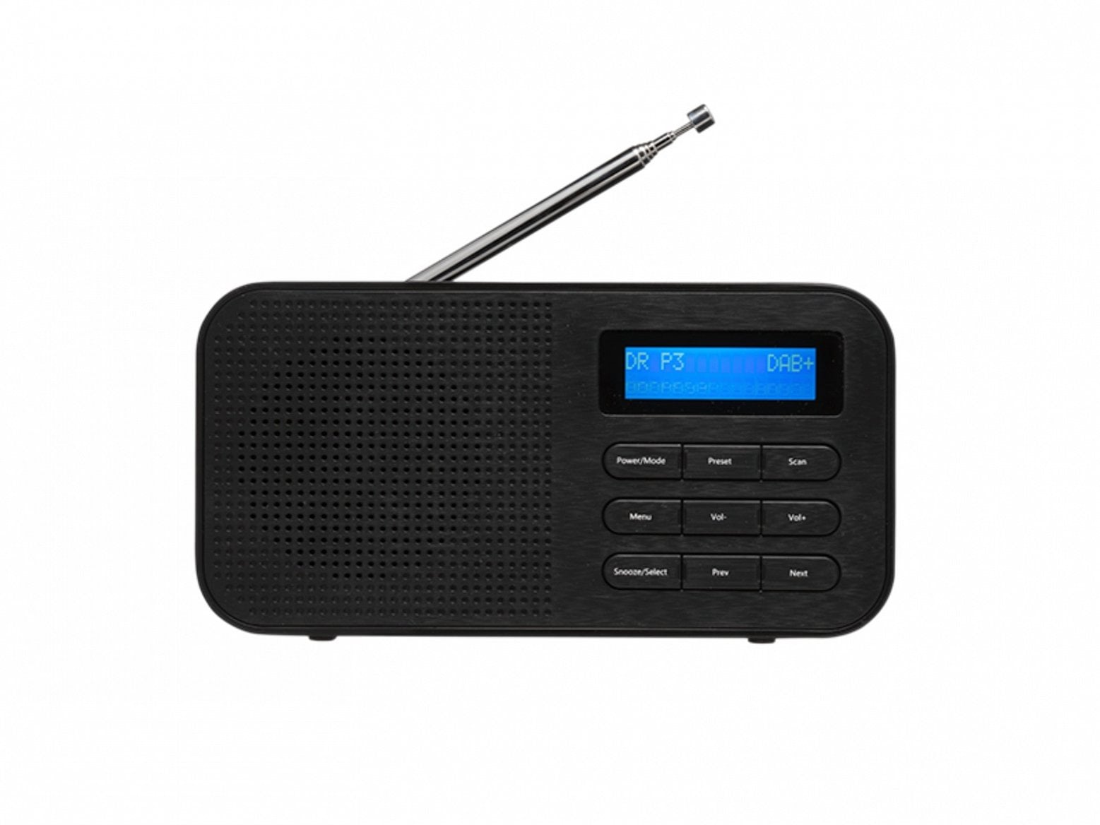 V řetězci Okay se nejvíc prodává jednoduchý DAB+ přijímač za 750 korun. K dispozici má 10 předvoleb pro oblíbené stanice. Informace zobrazuje základní dvouřádkový textový displej. Výkon je 1 W. Napájení probíhá pomocí dodaného síťového adaptéru, popřípadě postačí čtyři AA baterie.