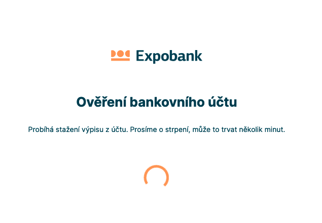 Expobank. Proces žádosti o refinancování je plně digitální a probíhá online.