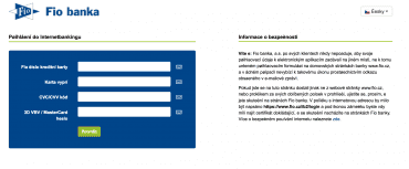 Phishing na klienty Fio banky v pondělí 14. listopadu 2016