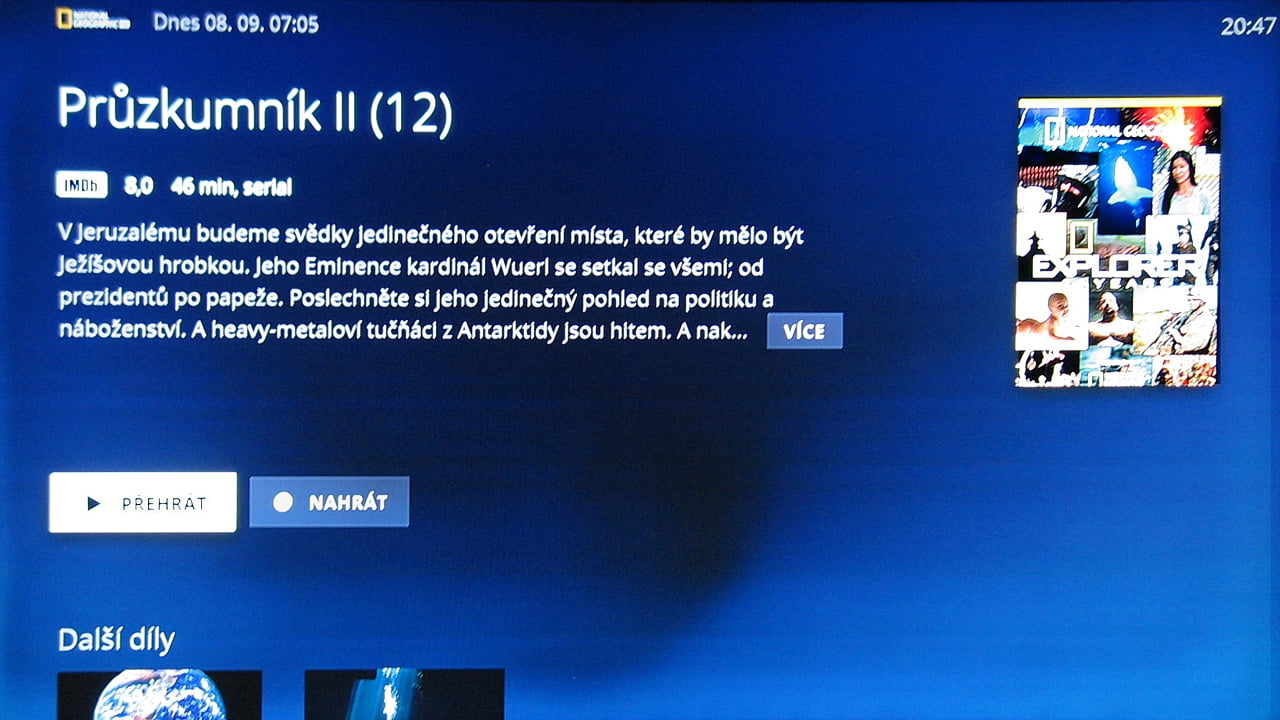O2 TV - informace o pořadu