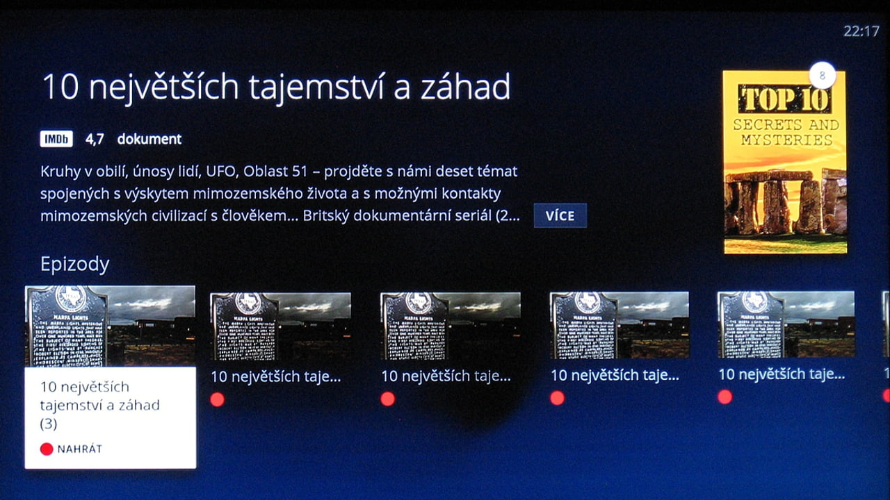 O2 TV - informace o pořadu