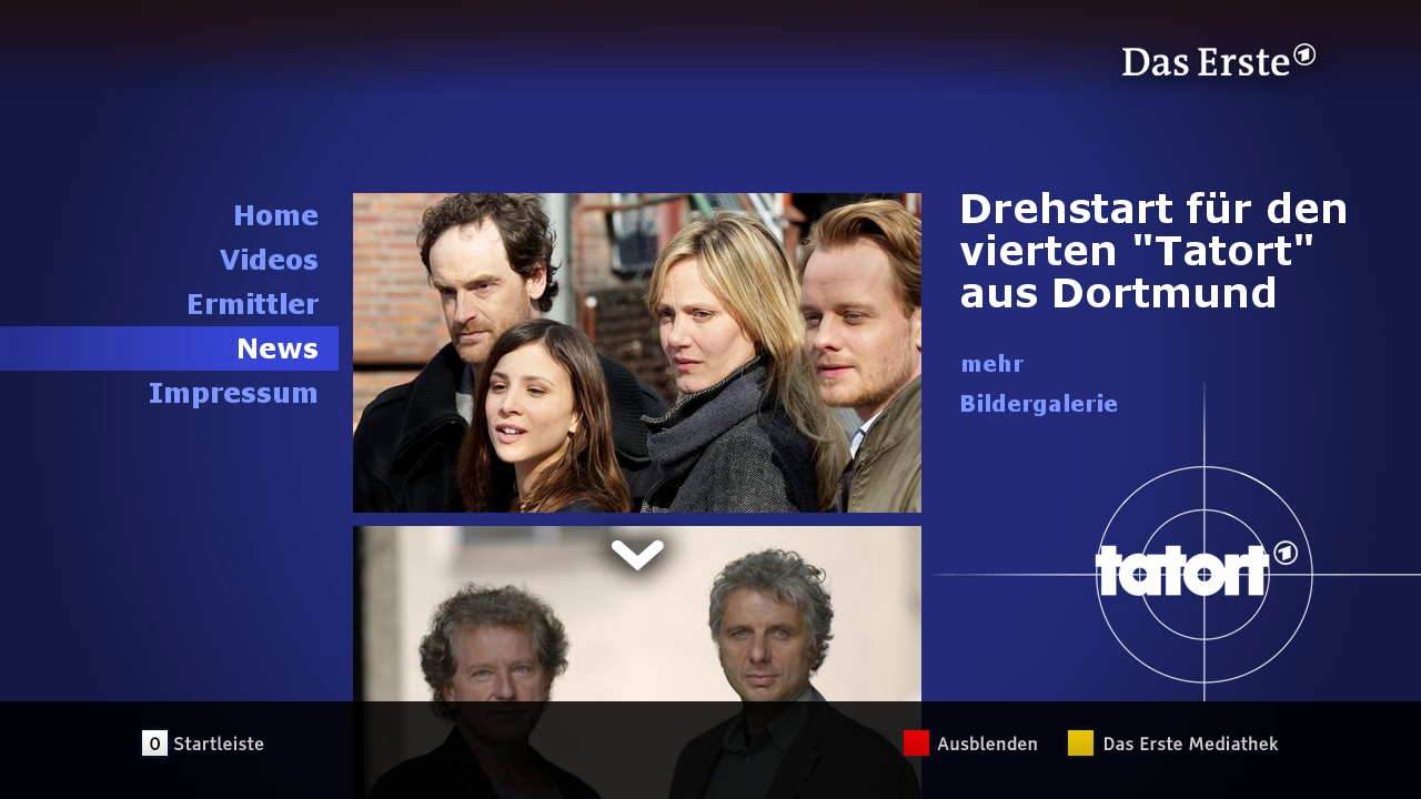Seriál Tatort v aplikaci hybridní televize HbbTV