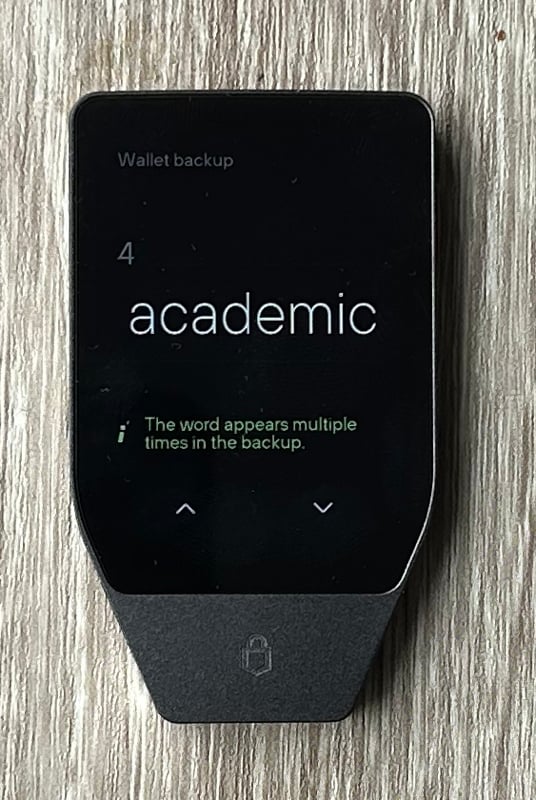 Trezor Safe 7 - seed