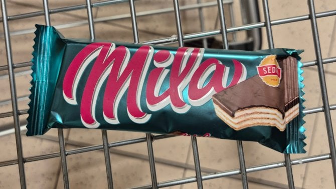 Oplatka Mila v obchodě
