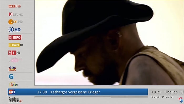 Swisscom TV 2.0 - lineární vysílání