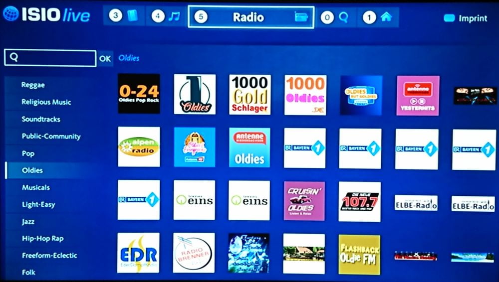 Technisat Digipal Isio HD - Internet Isio Live, tlačítko WWW