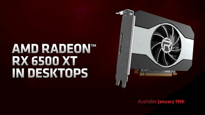 AMD Radeon RX 6500 XT vyjde 19. ledna