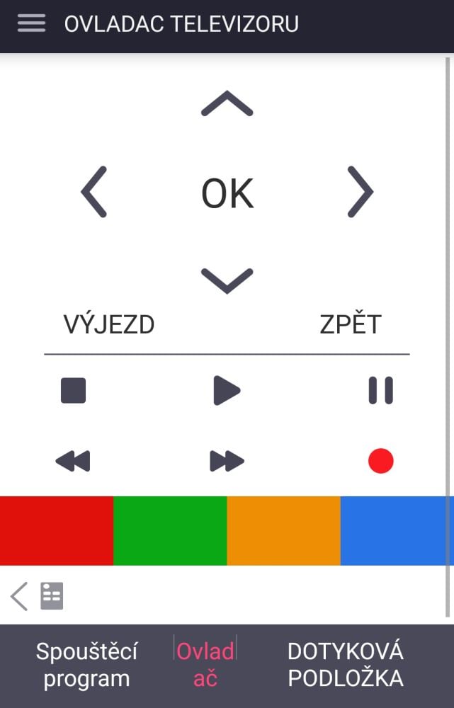 Dálkový ovladač - aplikace LG TV Plus