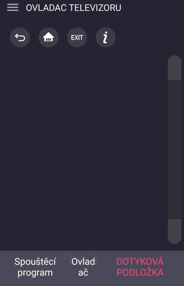 Dálkový ovladač - aplikace LG TV Plus