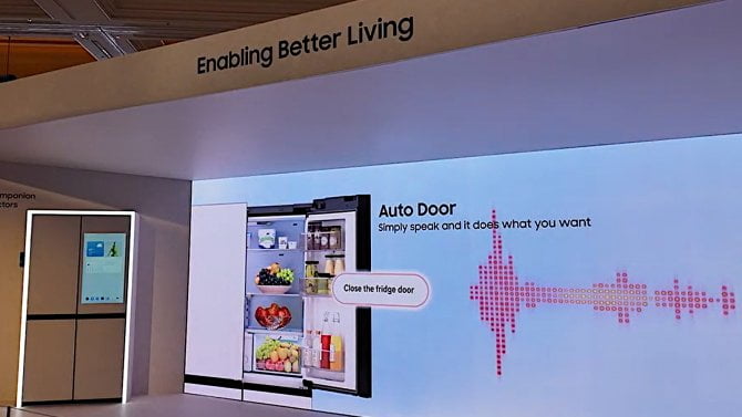 Lednička Samsung s AI a cloudem