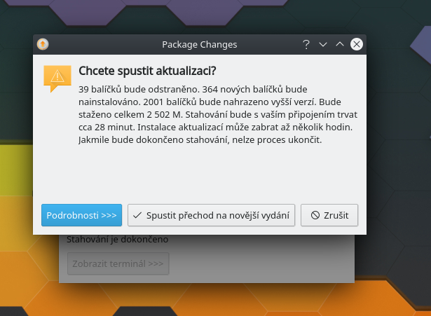 Aktualizace KDE neon ns 20.04 LTS