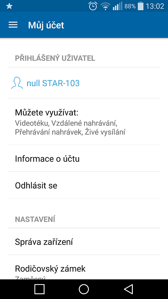 Povšimněte si voby Správa zařízení...