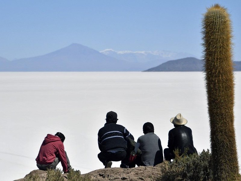 Solné jezero v Bolívii Salar de Uyuni, ilustrační foto