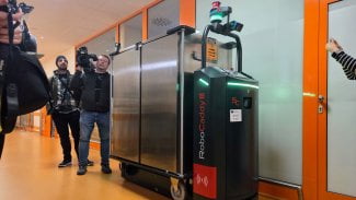 Autonomní roboti v Jihlavské nemocnici