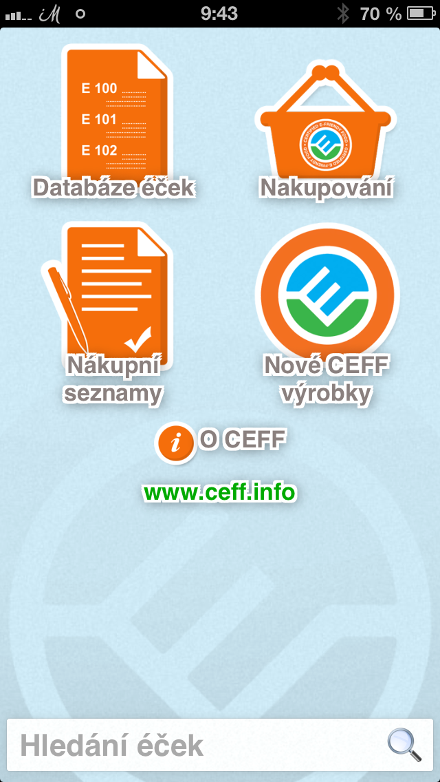 CEFF - aplikace pro mobil