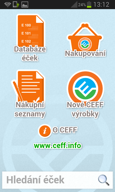 CEFF - aplikace pro mobil