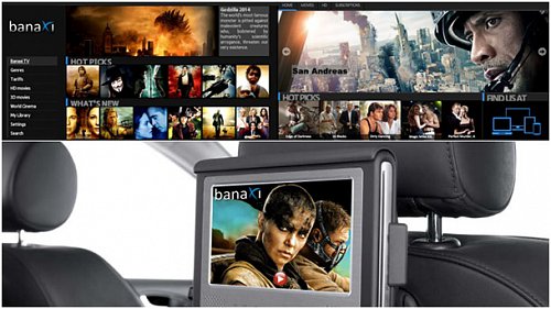 Aplikace Banaxi videopůjčovna na platformě OS.CAR