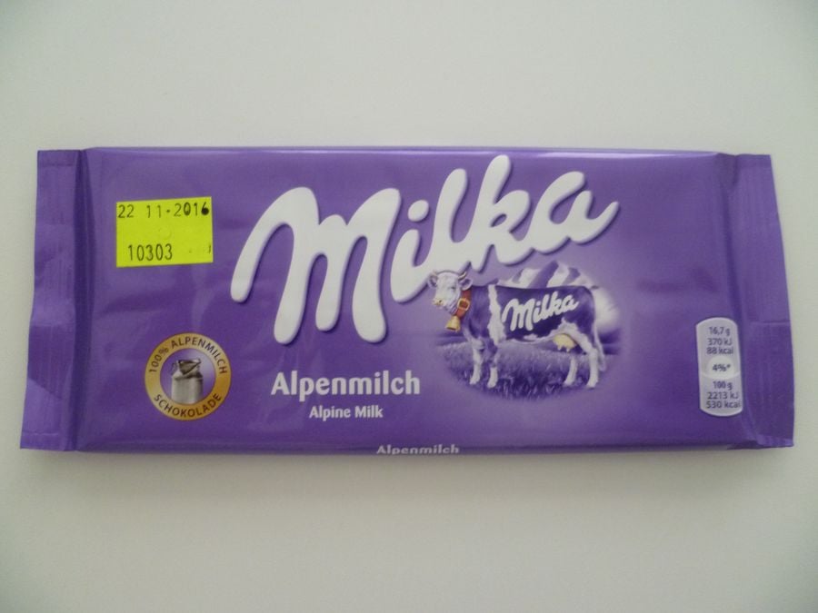 MLIEČNA ČOKOLÁDA Z ALPSKÉHO MLIEKA / MILKA ALPENMILCH