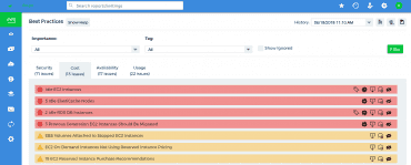CloudCheckr nás neustále zásobuje doporučeními