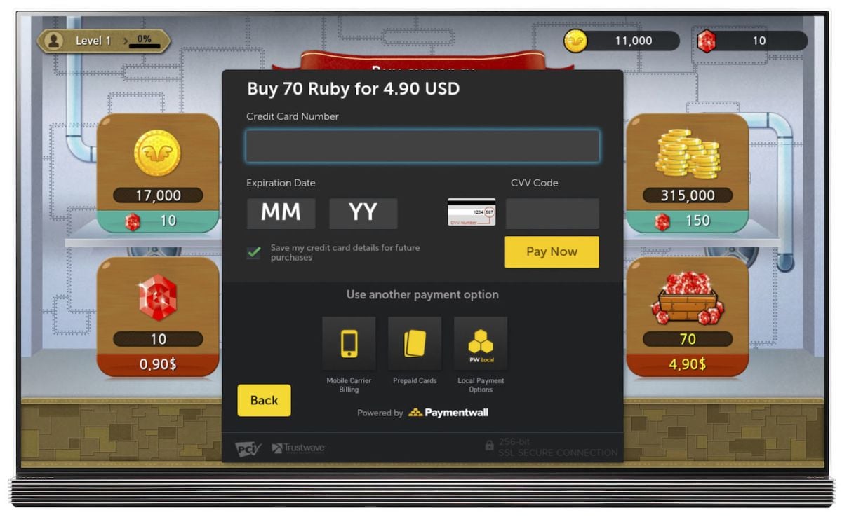 LG a Paymentwall - platby na Smart TV