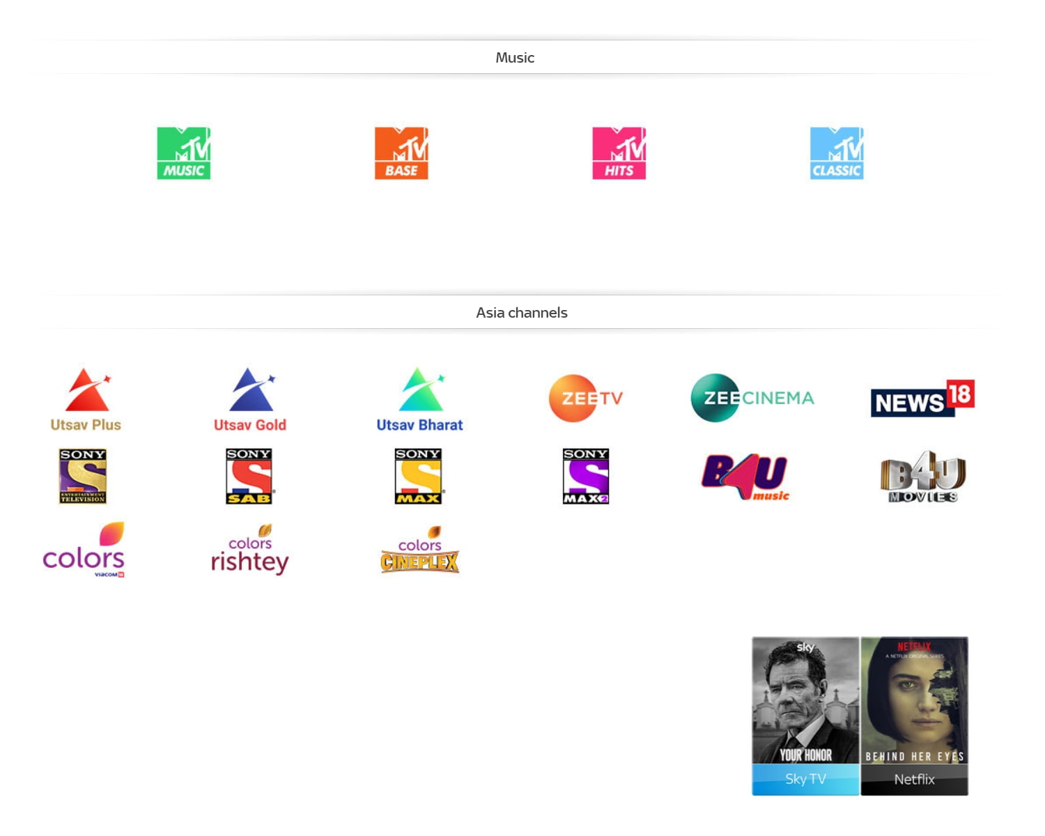Tarifní a programová nabídka Sky Q pro britské ostrovy