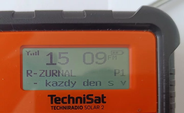 Technisat Solar 2 - radiotext u VKV stanic