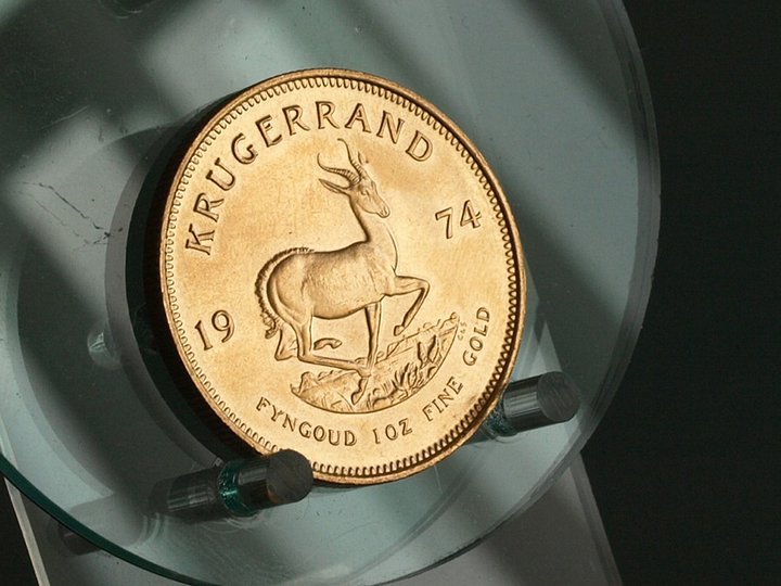 Investiční mince Krugerrand, Jihoafrická republika.