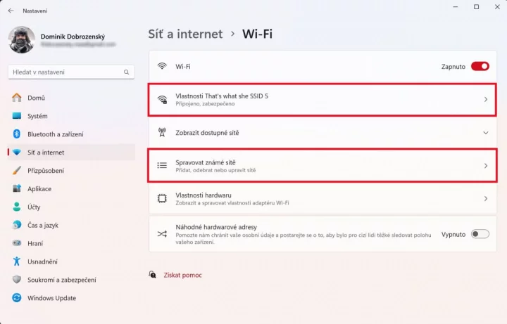 Jak zjistit heslo na Wi-Fi (obr. 2)