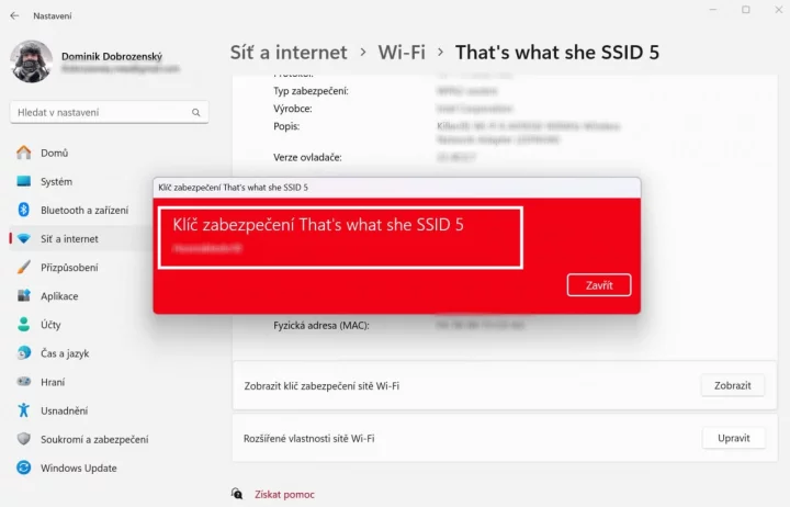 Jak zjistit heslo na Wi-Fi (obr. 4
)