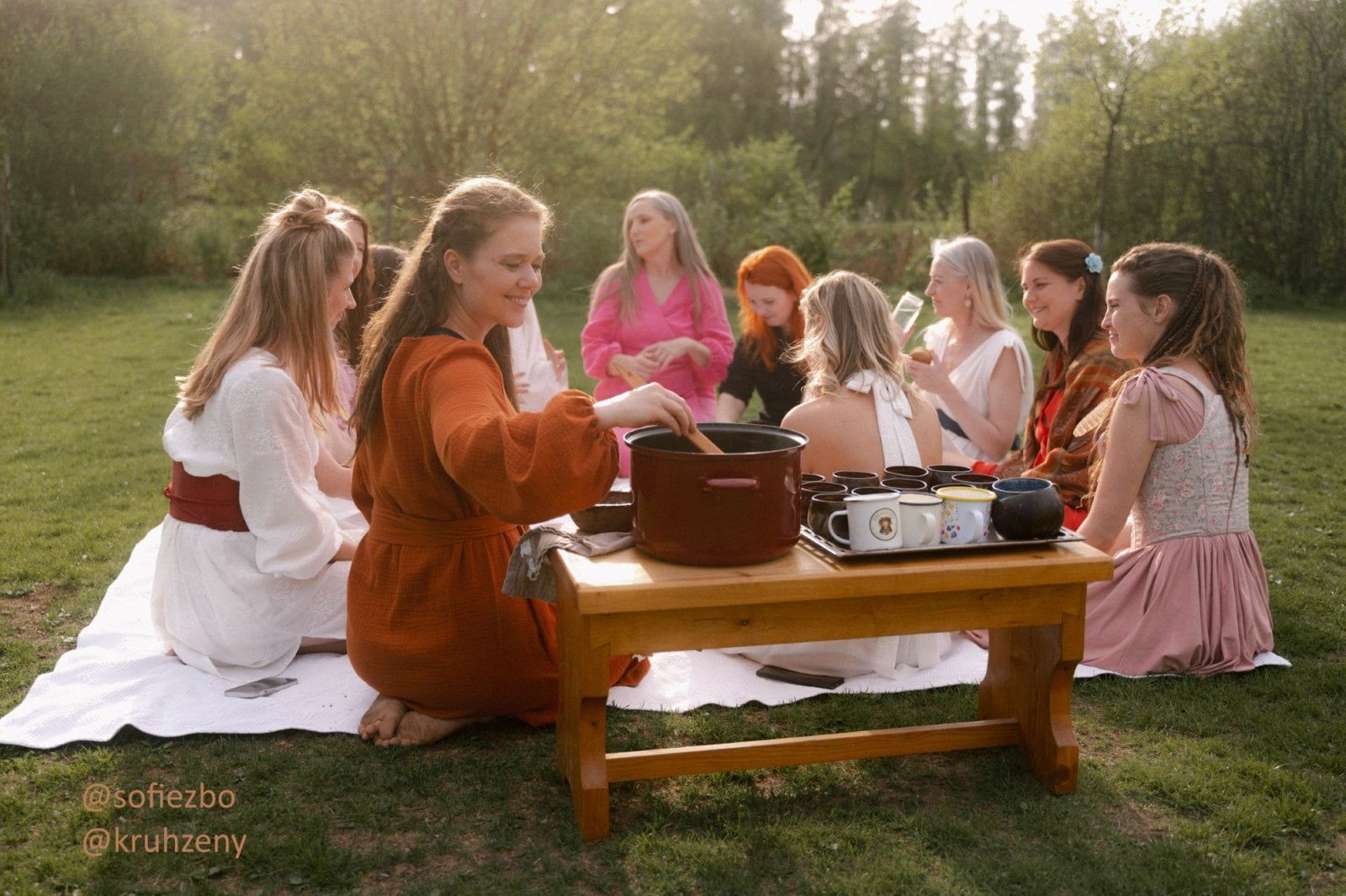 Lucie Kvasničková z Kakaositos na kakaovém rituálu