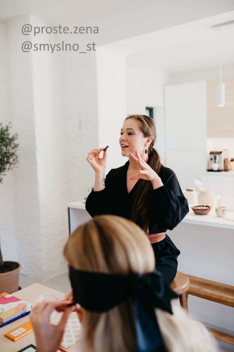 Lucie Kvasničková z Kakaositos na degustaci čokolády