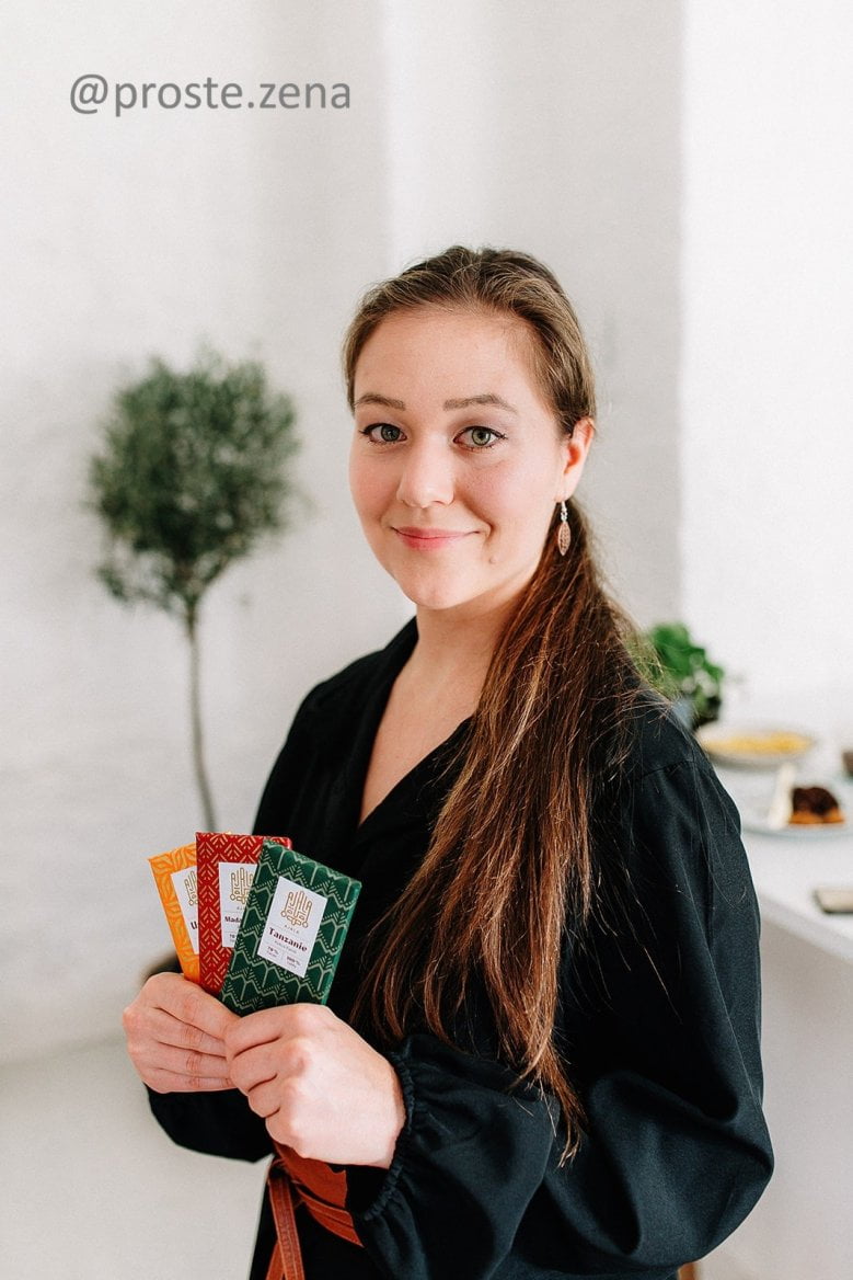 Lucie Kvasničková z Kakaositos na degustaci čokolády