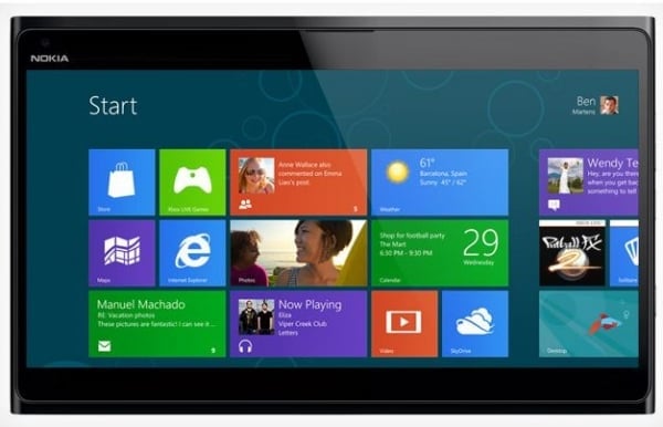 Nokia tablet s Windows 8