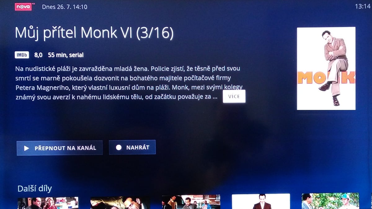 O2TV, vizitky pořadů na různých stanicích