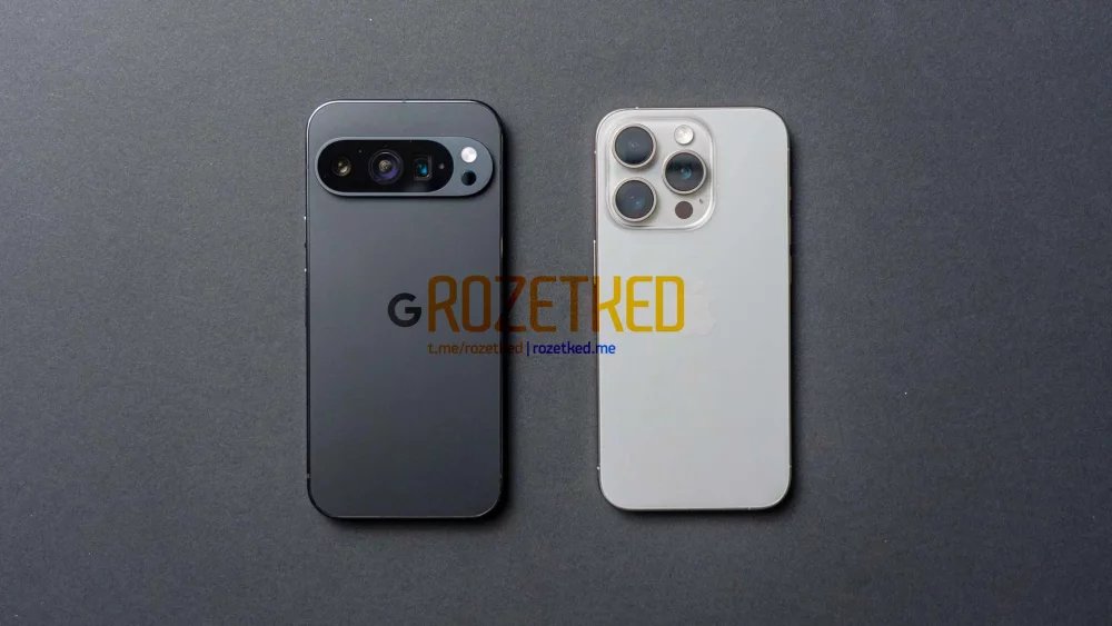 Srovnání Pixel 9 Pro XL s iPhone 15 Pro Max