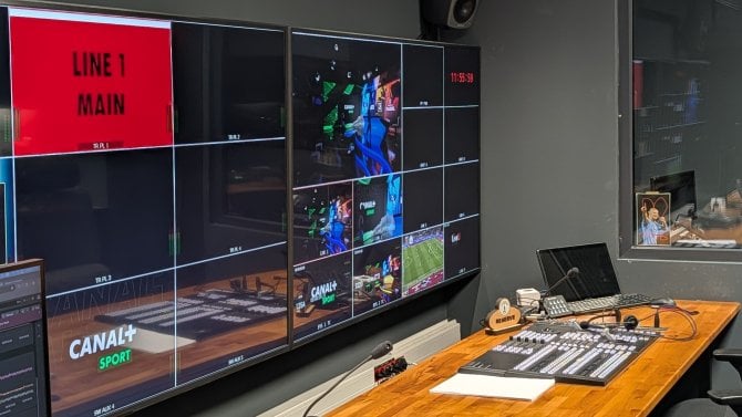 Pražské zázemí sportovních kanálů Canal+