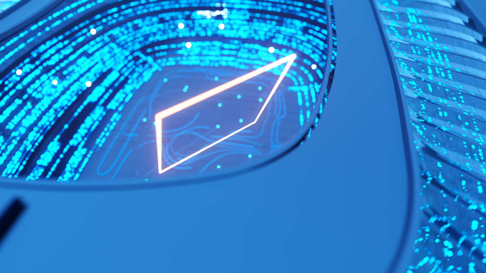 Virtuální stadion ve znělce sportovního zpravodajství.