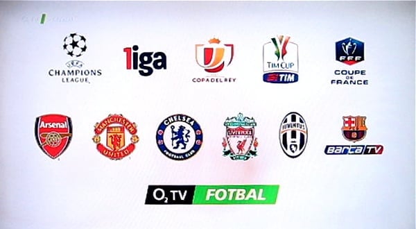 Testovací vysílání O2 TV Fotbal