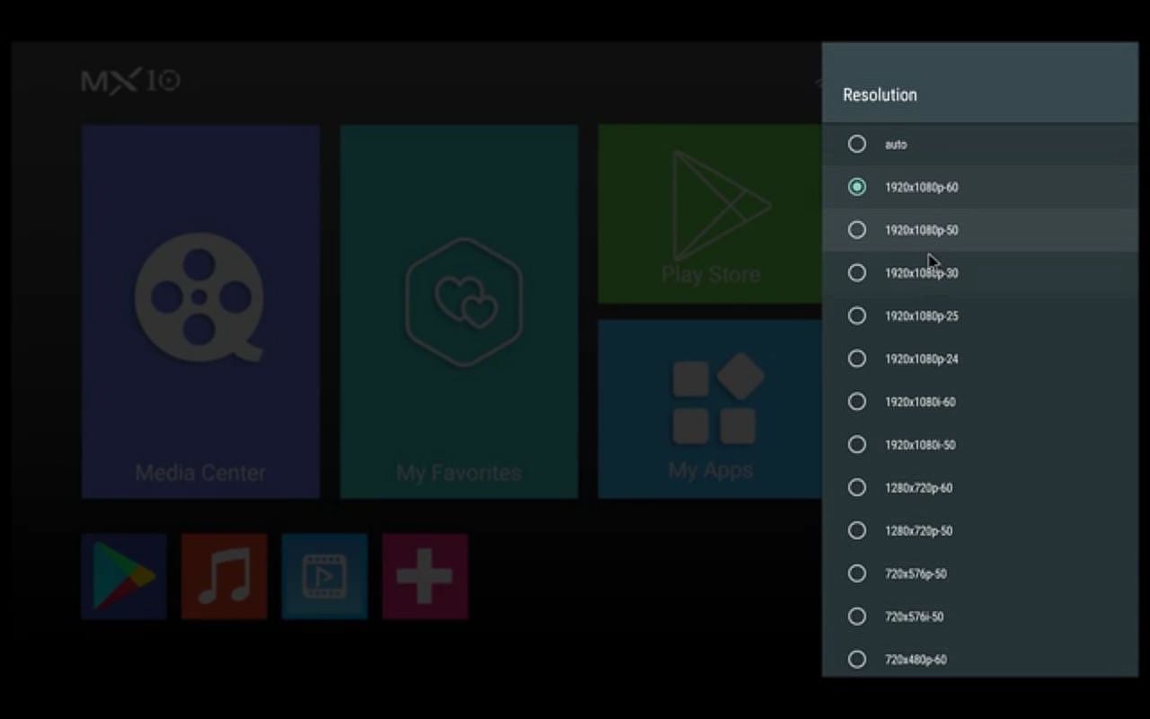 Uživatelské prostředí MX10