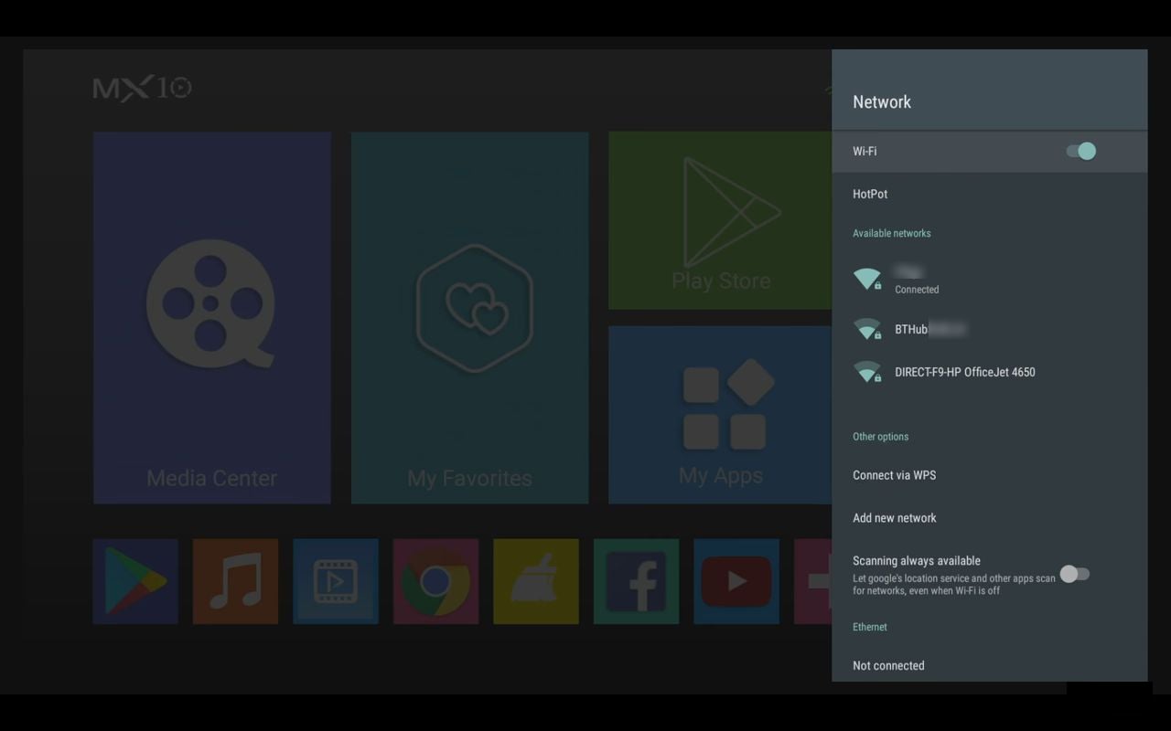 Uživatelské prostředí MX10