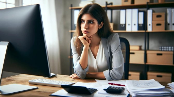 19.2.25 /3x/ Účetní, počítač, internet, žena