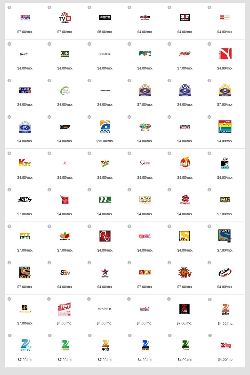 À la carte a individuální programy