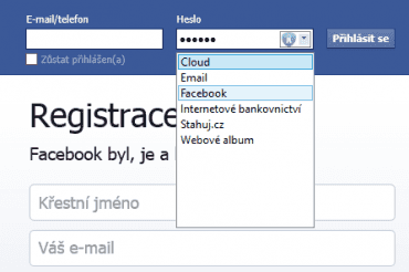 Aplikace nabízí také možnost vyplnění formulářů na webu bez nutnosti opisovat nebo kopírovat údaje