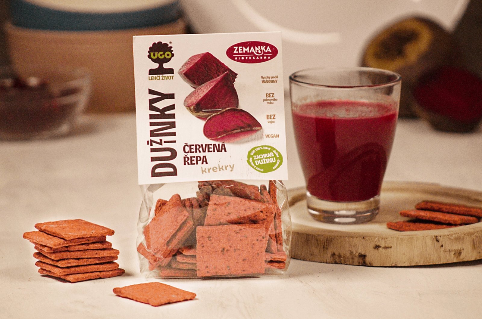 Dužinky z červené řepy - spolupráce Biopekárny Zemanka a společnosti UGO