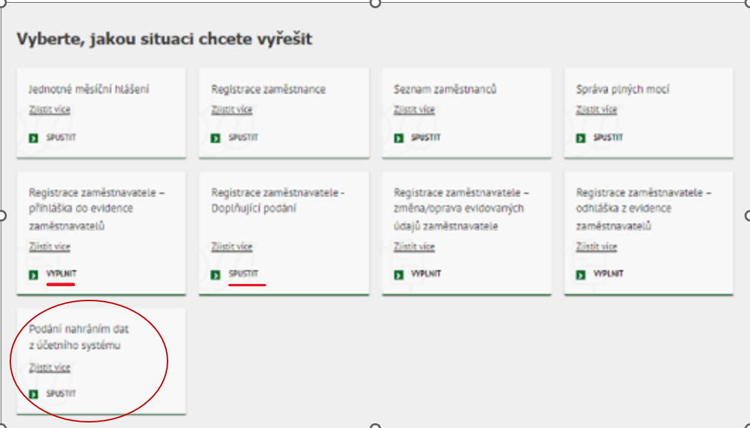 Náhled na podání ePortálu ČSSZ k JMHZ