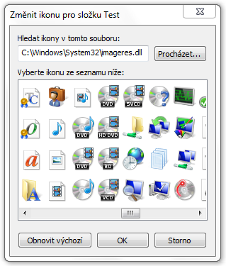 <p>Výběr ikony z rozsáhlé kolekce</p>