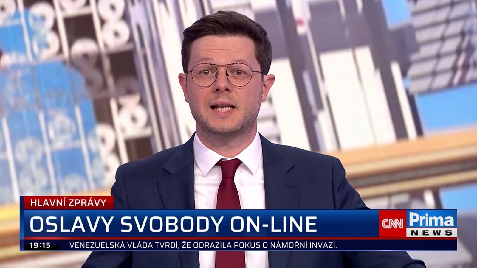 První den vysílání CNN Prima News