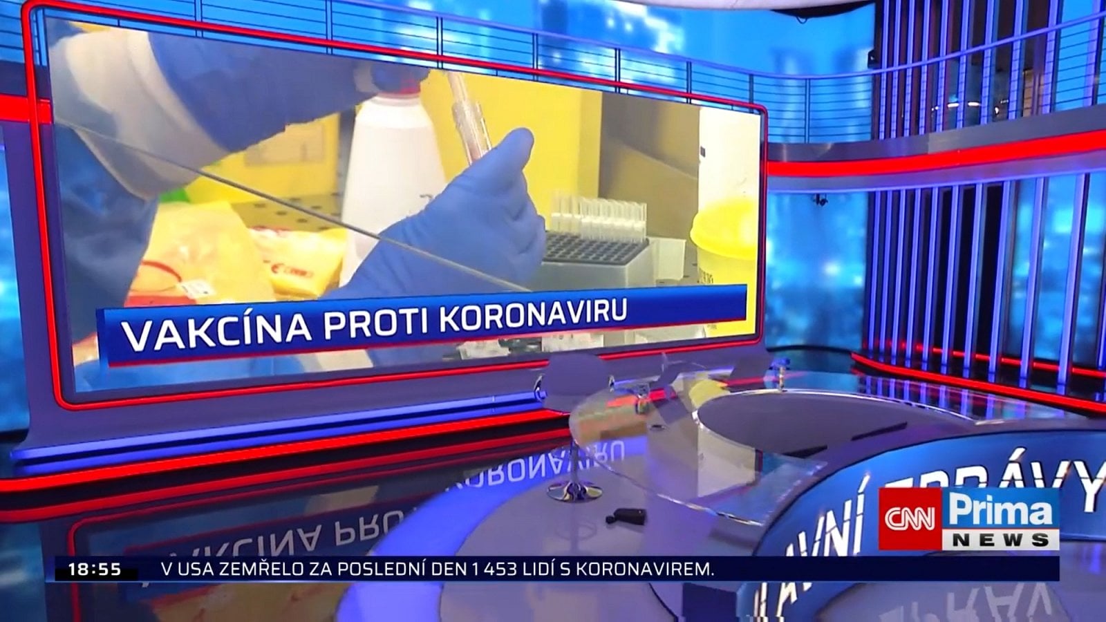 První den vysílání CNN Prima News